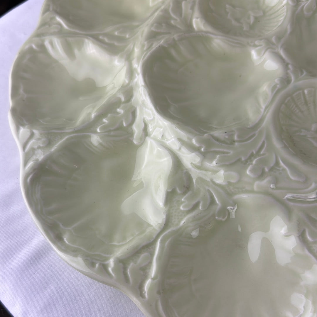 French Gien Lime Oyster Platter (3 avail)