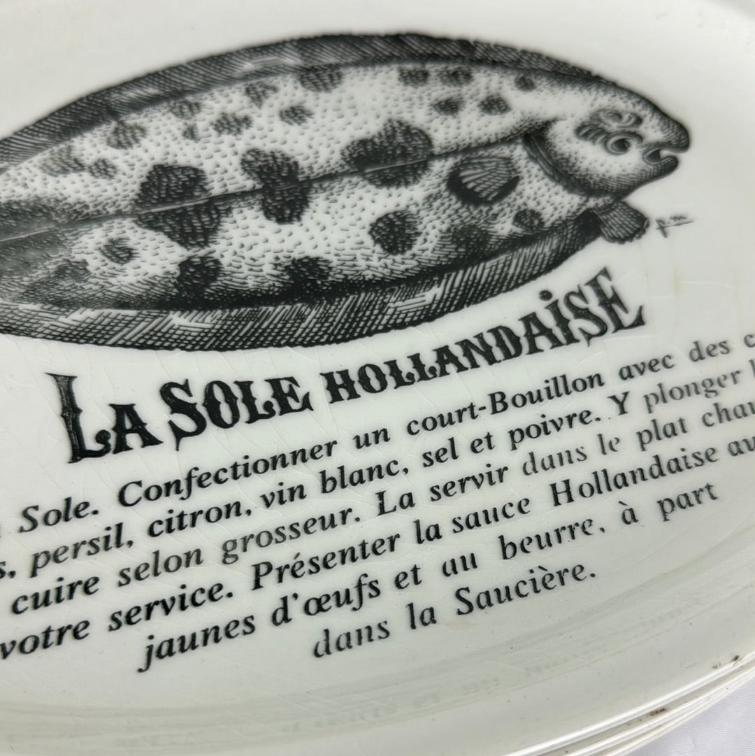French Gien Fish Platters, S/6