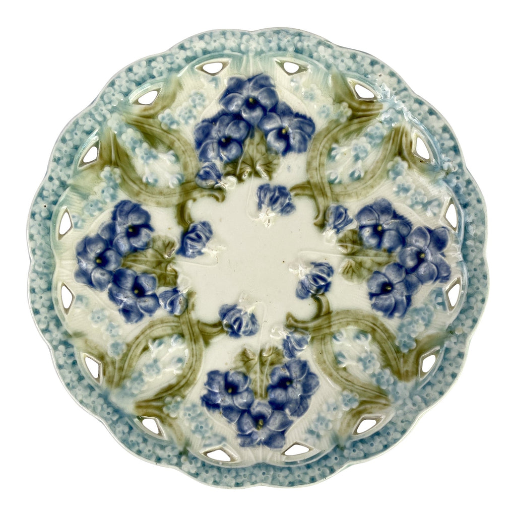 Art Nouveau Villeroy & Boch Majolica Plate (pair available)