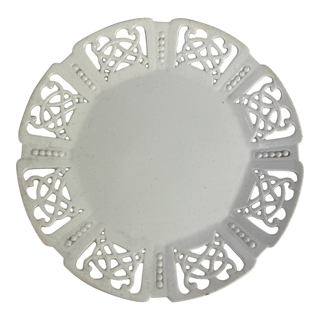 Reticulated Creamware Plate