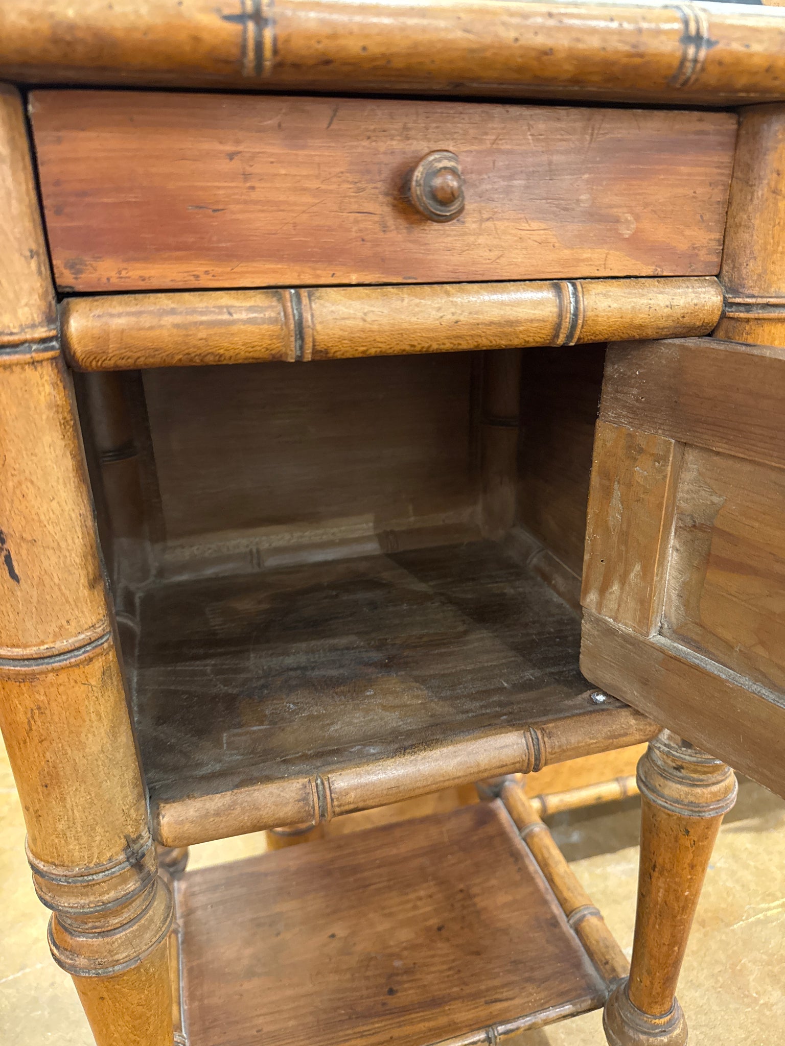 French Faux Bamboo Stand