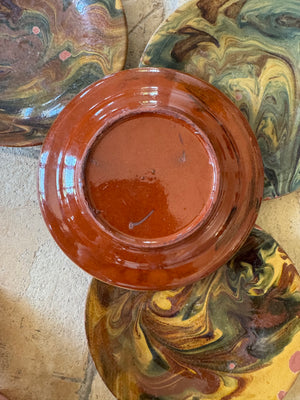 French Terracotta Plates, S/5
