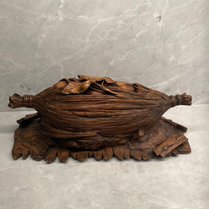 Late 19th c Black Forest Carved Box