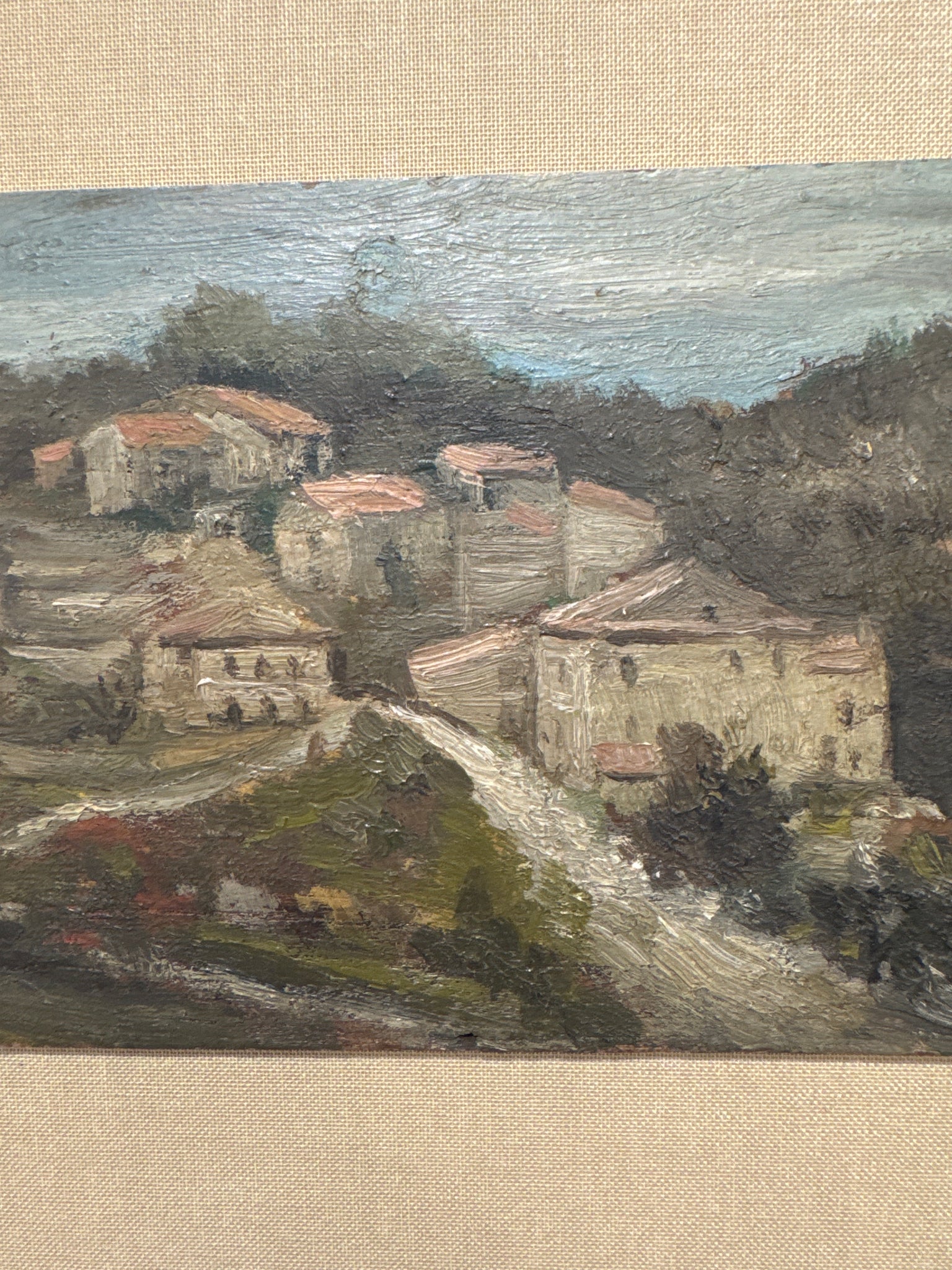 French Oil on Board