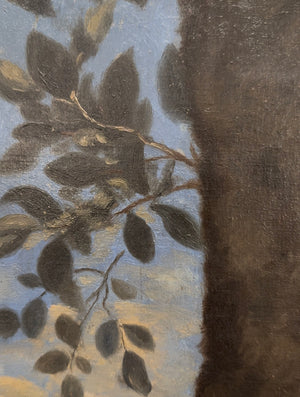 Large 19th c French Dog Portrait
