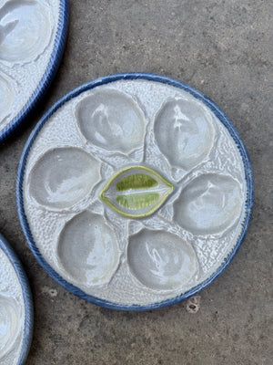 French Oyster Plates and Platter