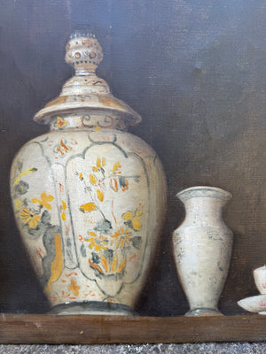 French Still Life Of Porcelain