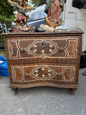 18th c German Painted Small Commode