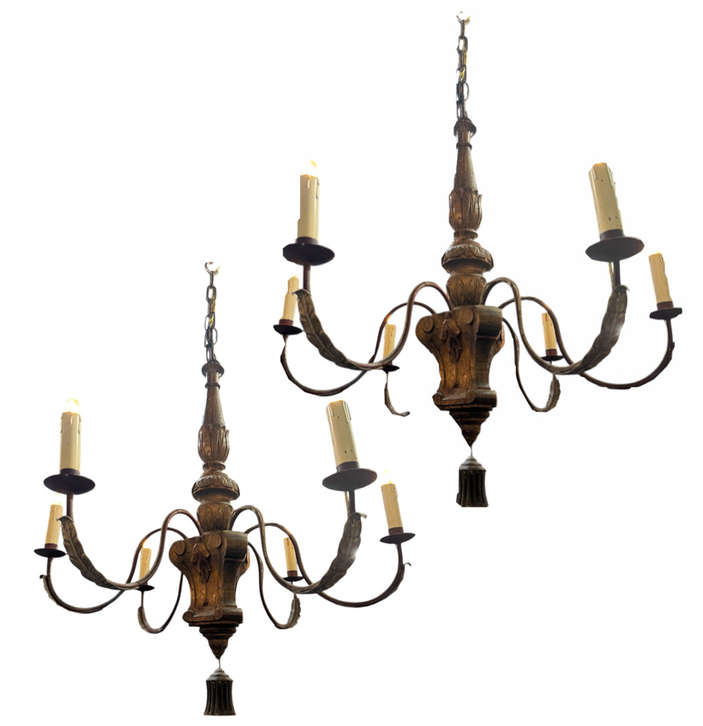 Pair Italian Chandeliers