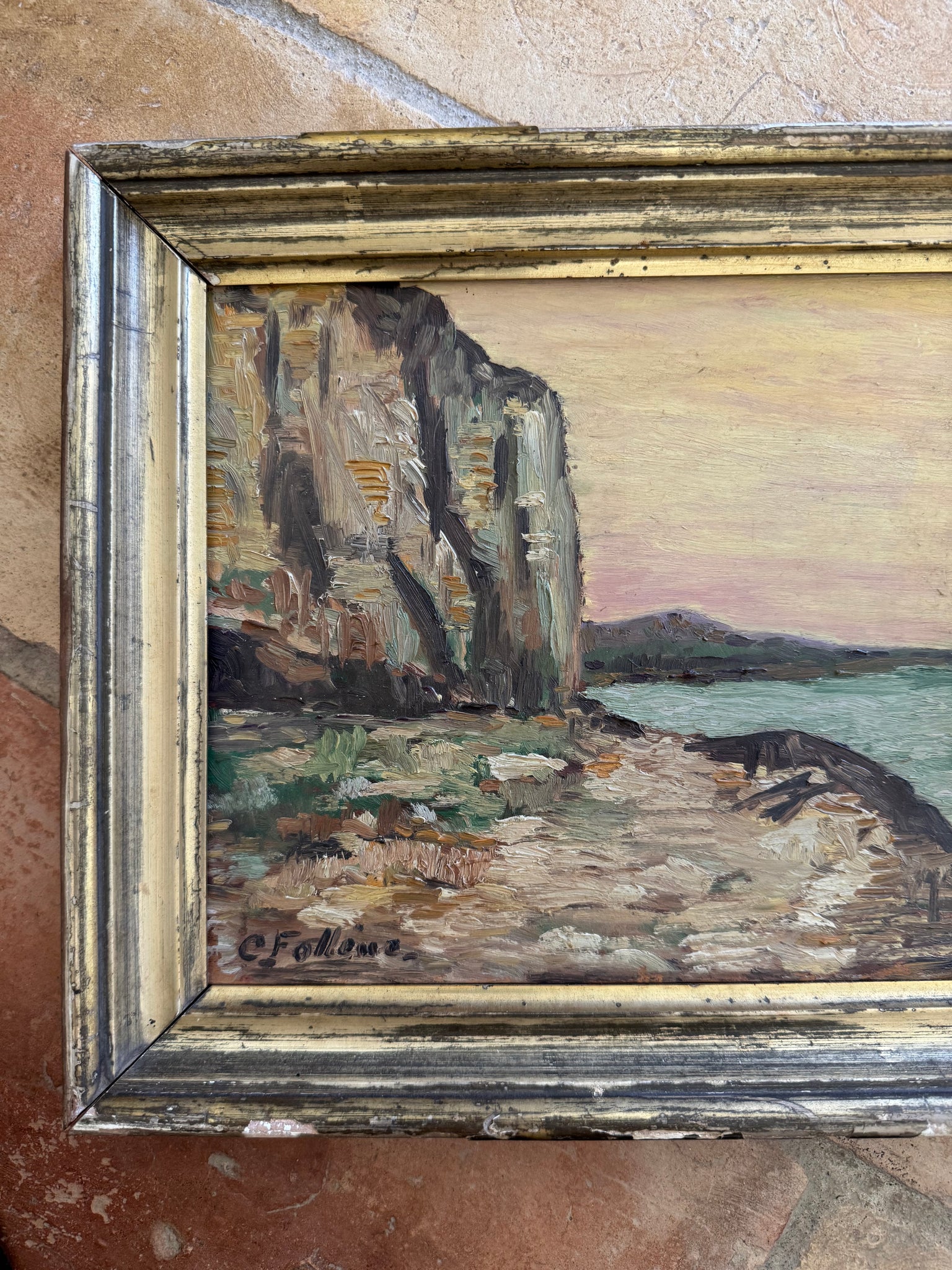 French Oil on Board