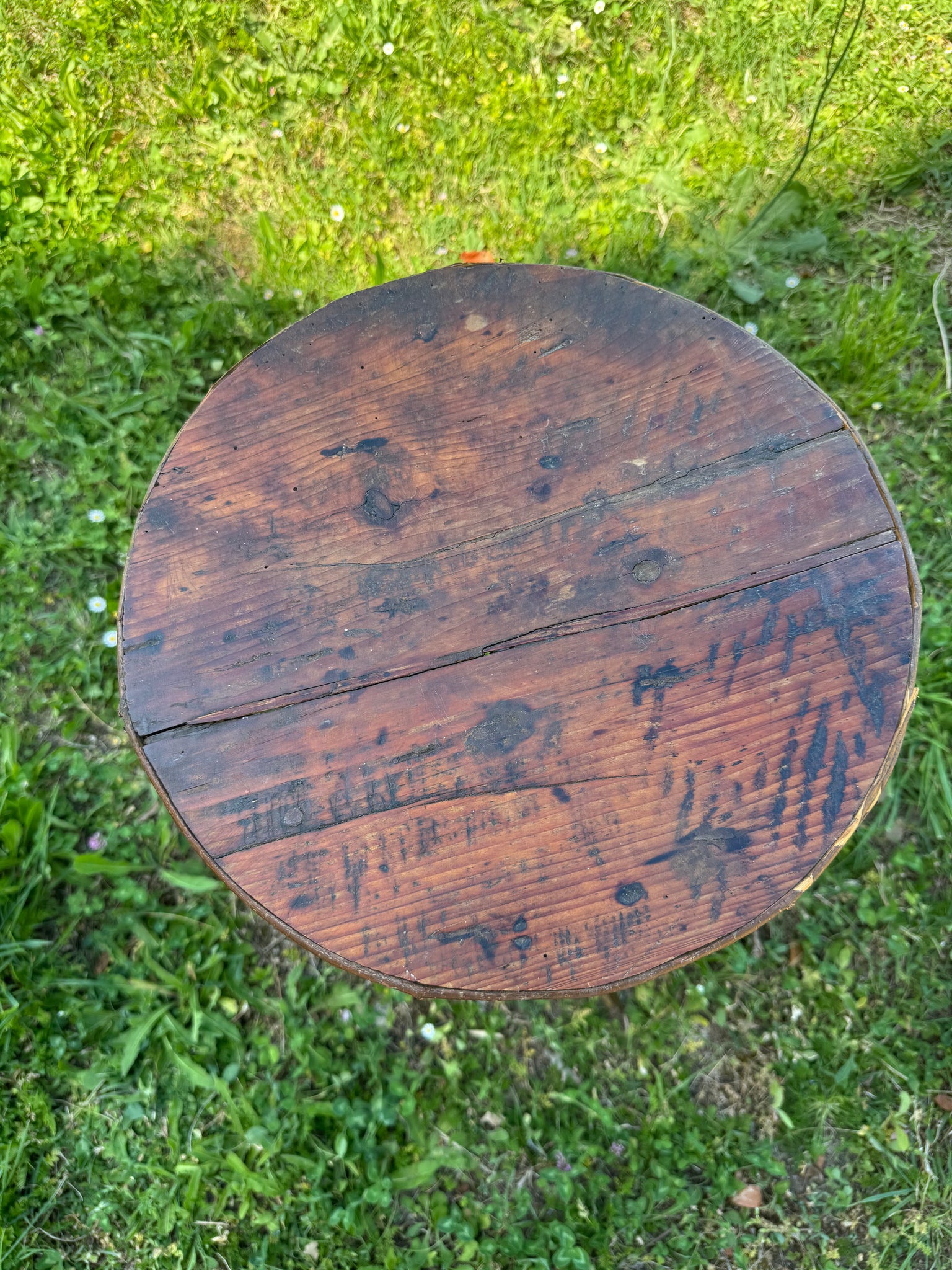 French Tramp Art Table