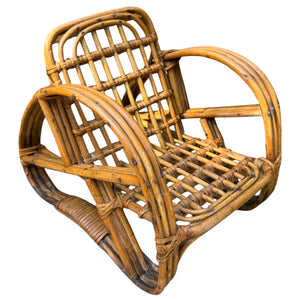 French Rattan Dolls Chair