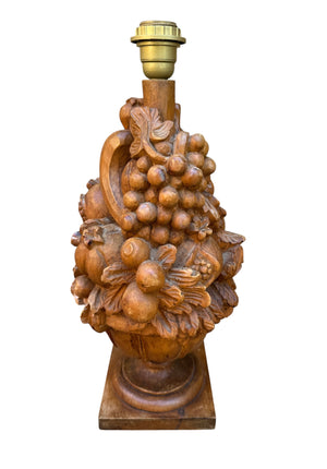 Carved French Lamp
