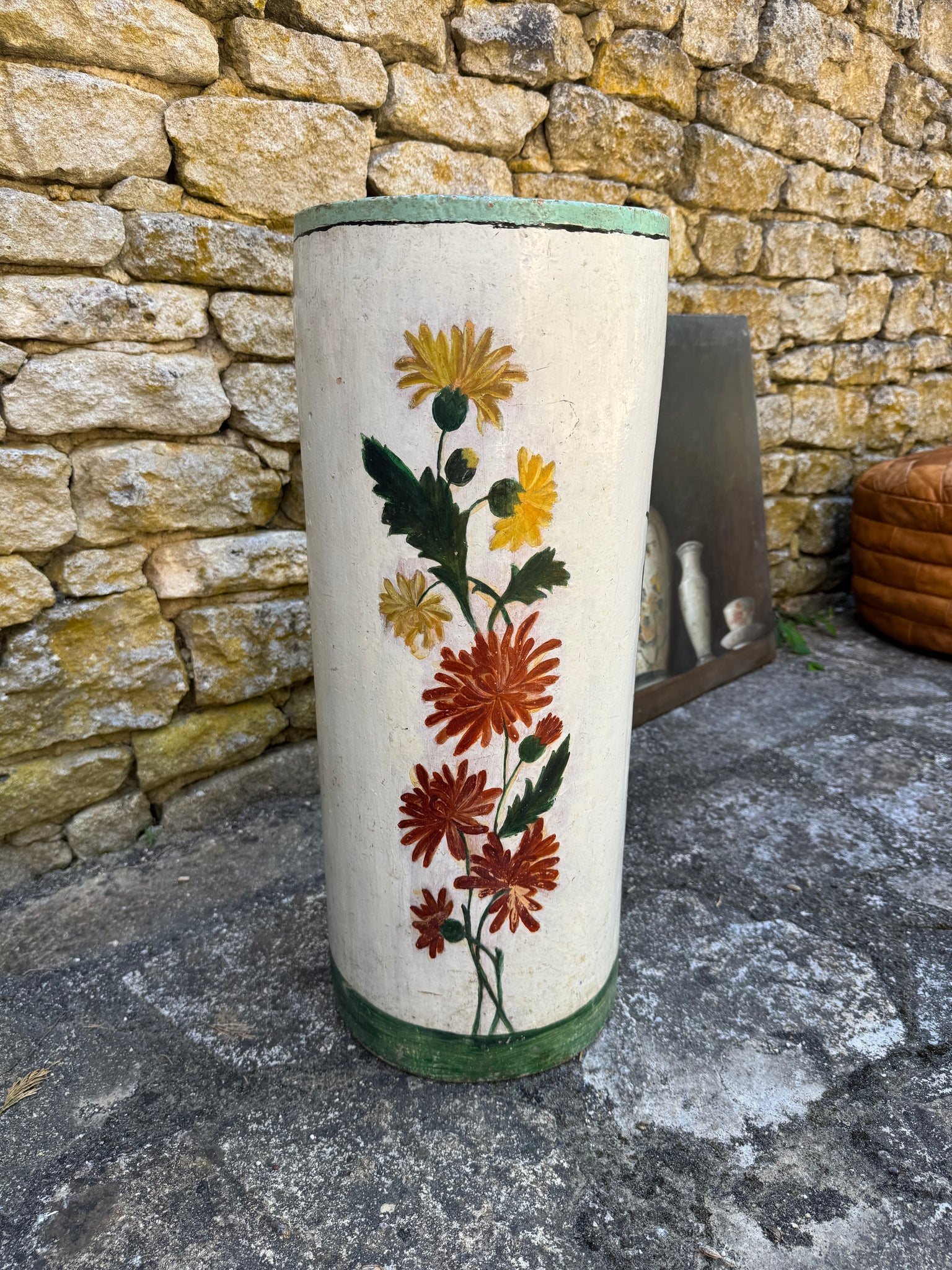 French Ceramic Umbrella Stand