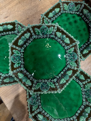 French Pottery Plates, S/6 (have two sets)