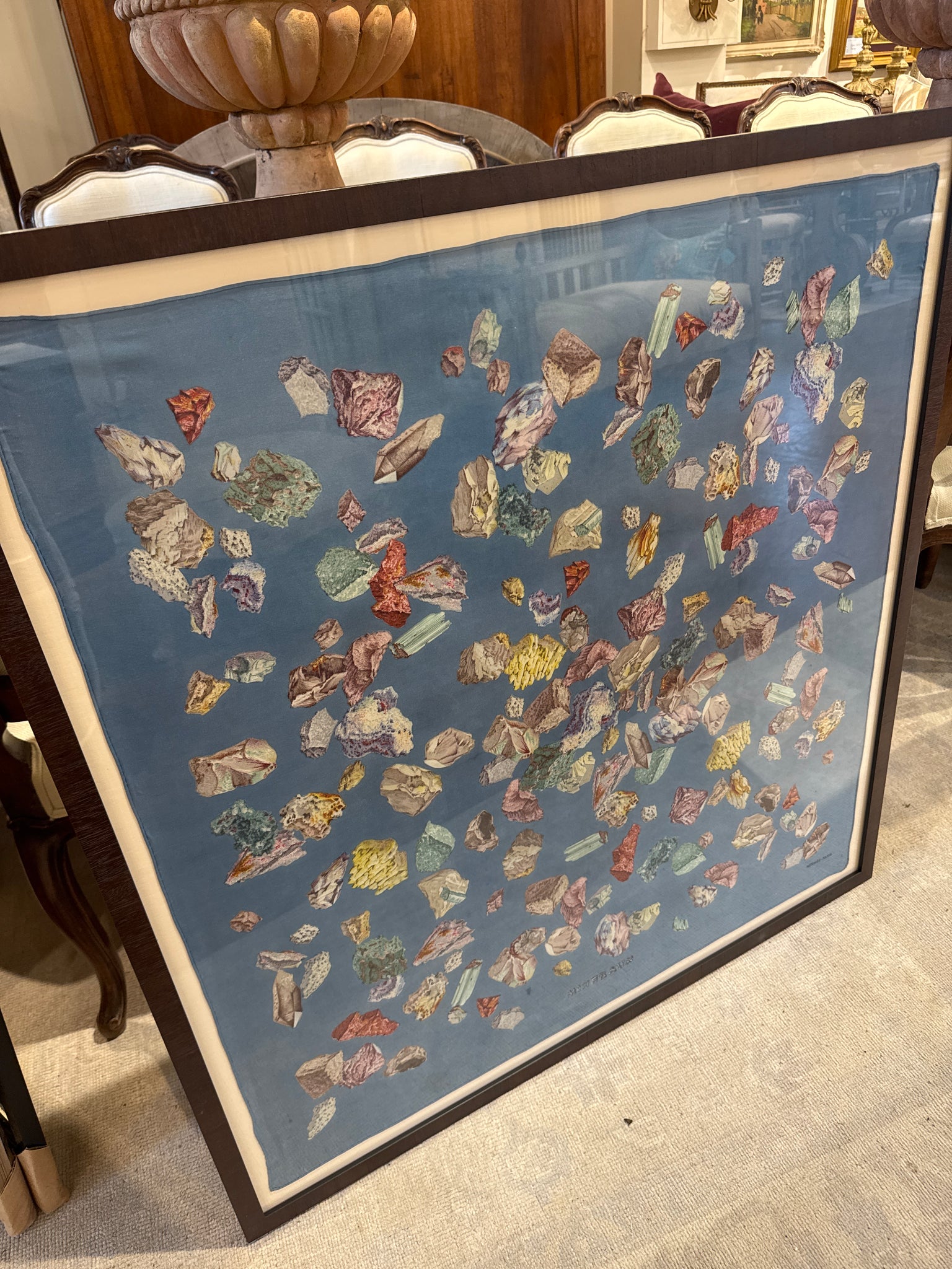Framed Hermes Scarf
