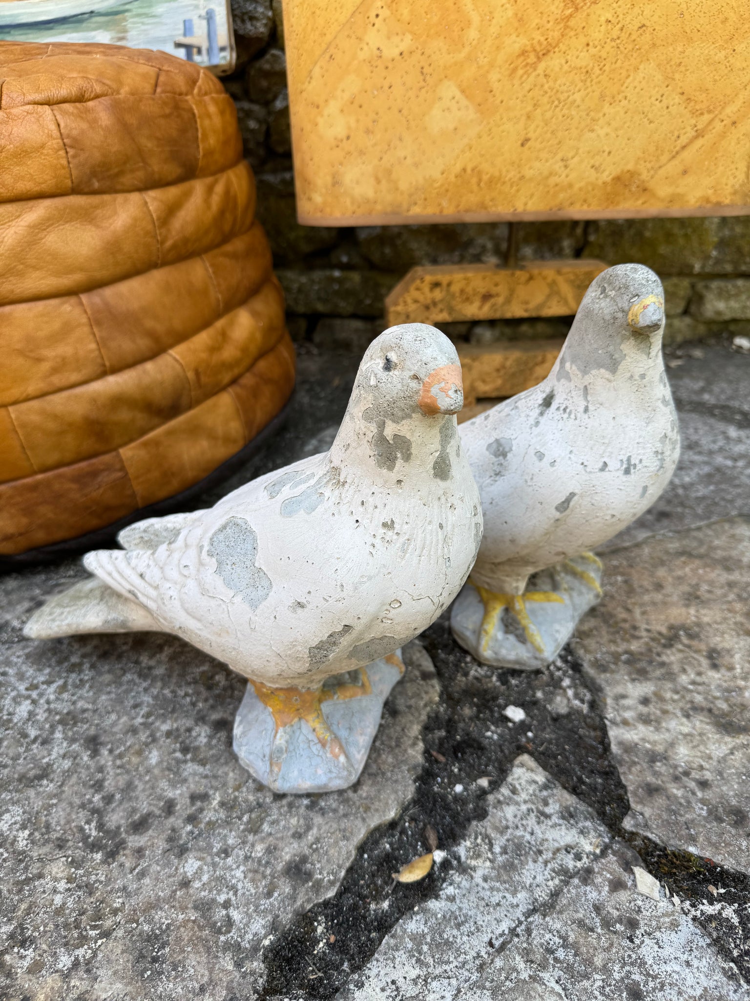 Concrete French Pigeons, Pair