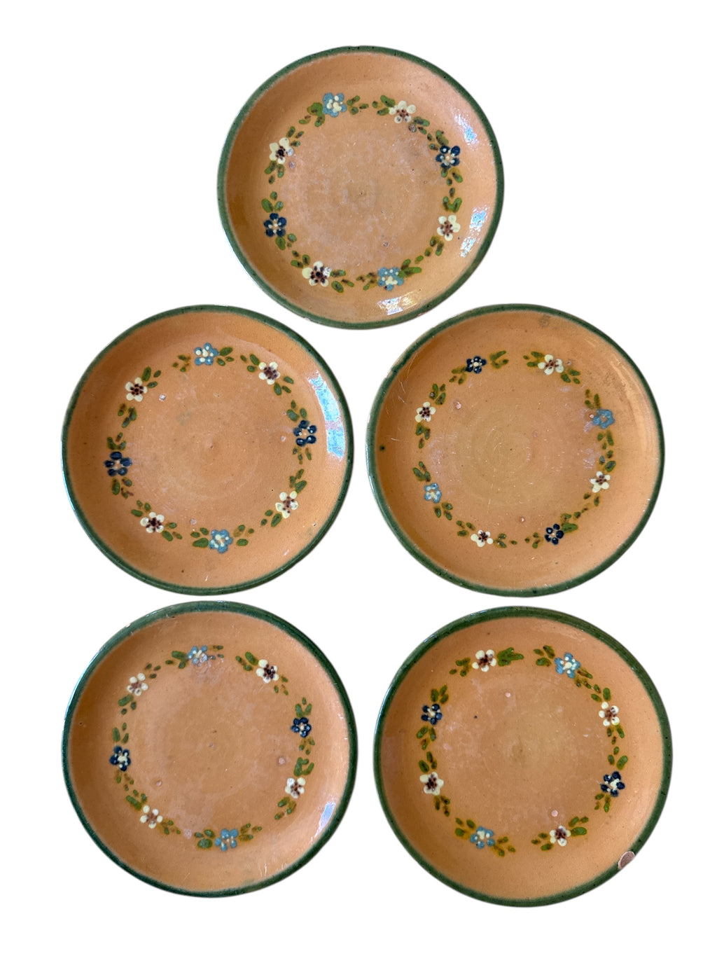 French Terracotta Plates, S/5