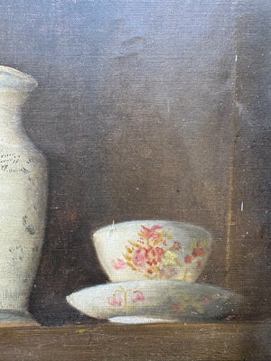 French Still Life Of Porcelain