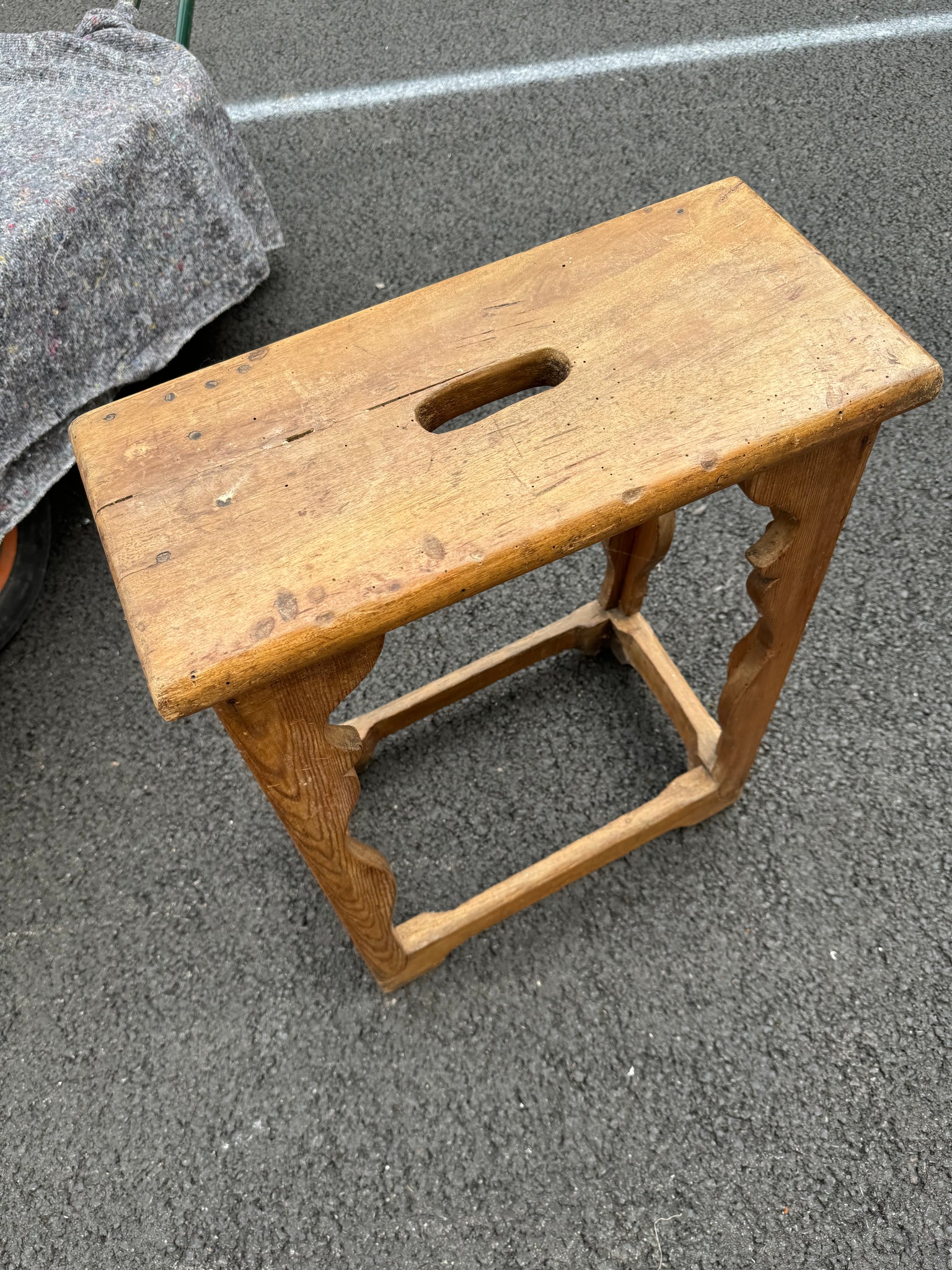 French Pine Stool