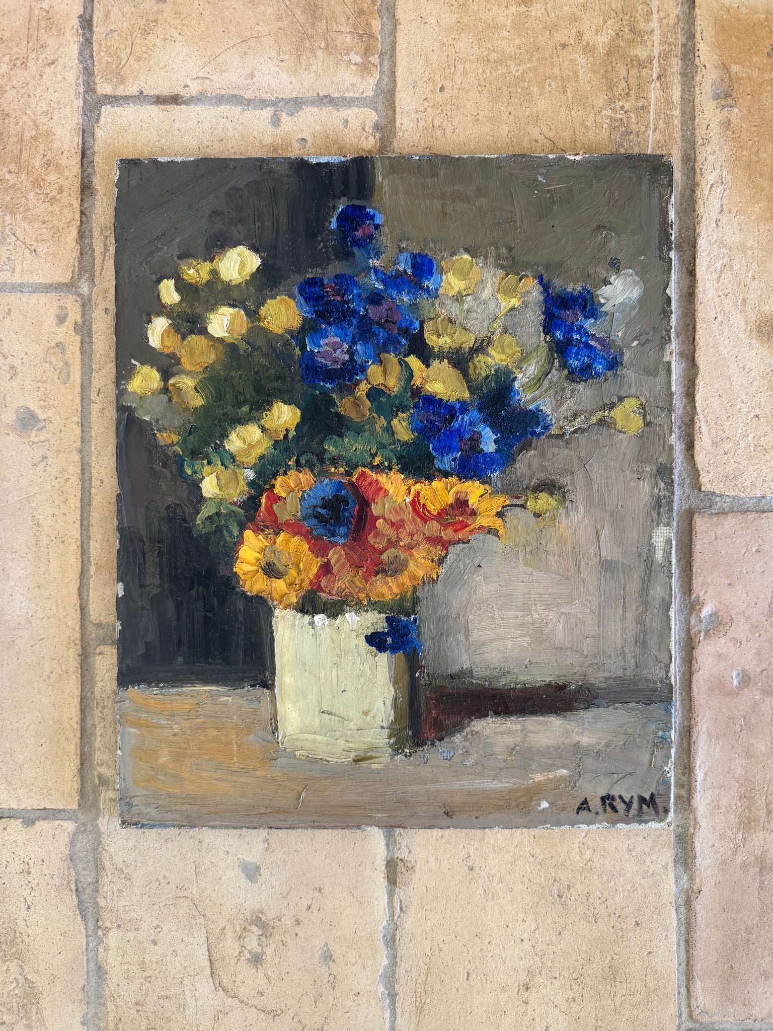 French Oil on Canvas