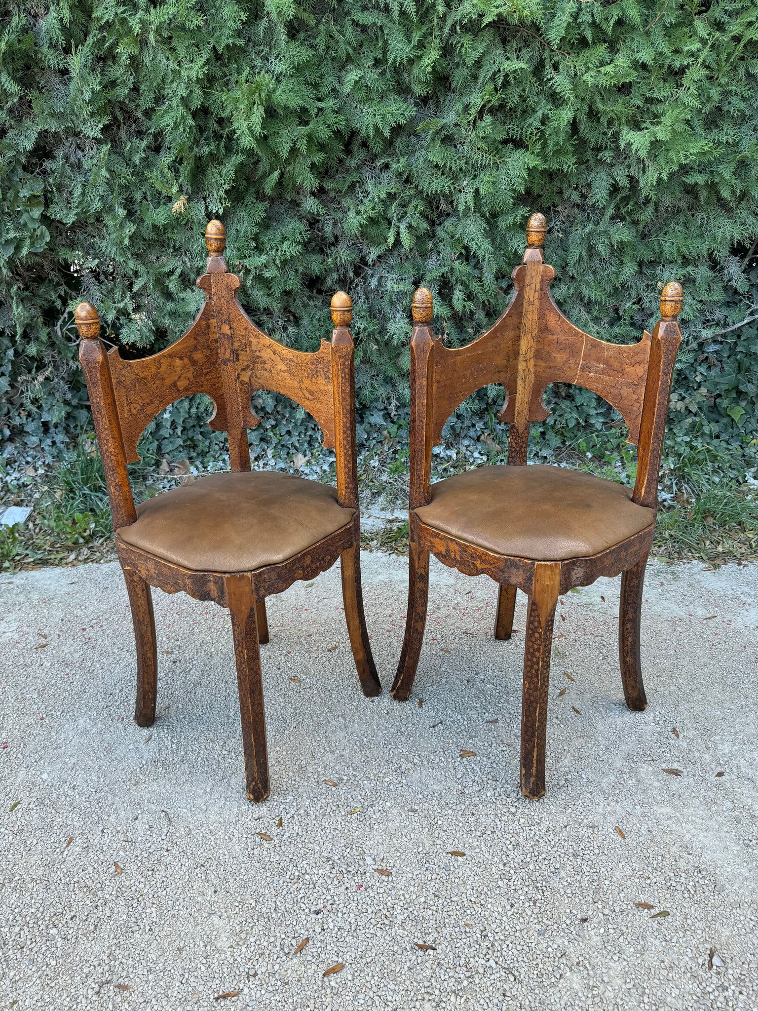 Pair Bavarian Corner Chairs