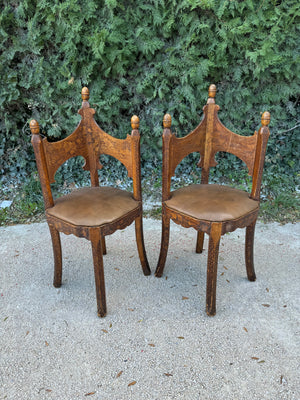 Pair Bavarian Corner Chairs