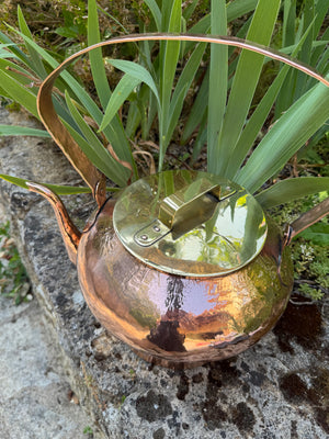 French Copper Teapot