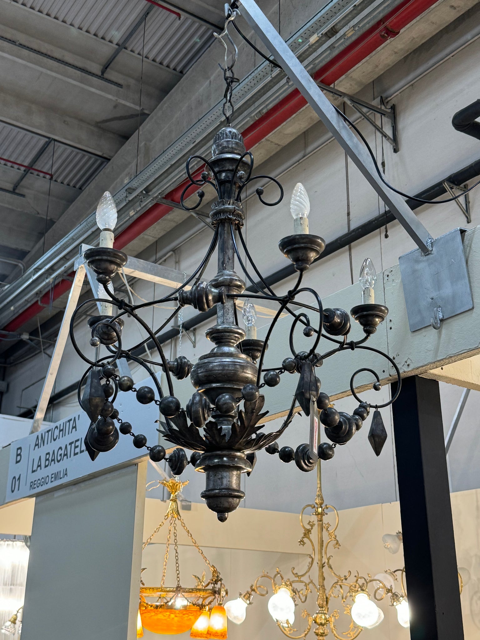 Italian Silver Chandelier