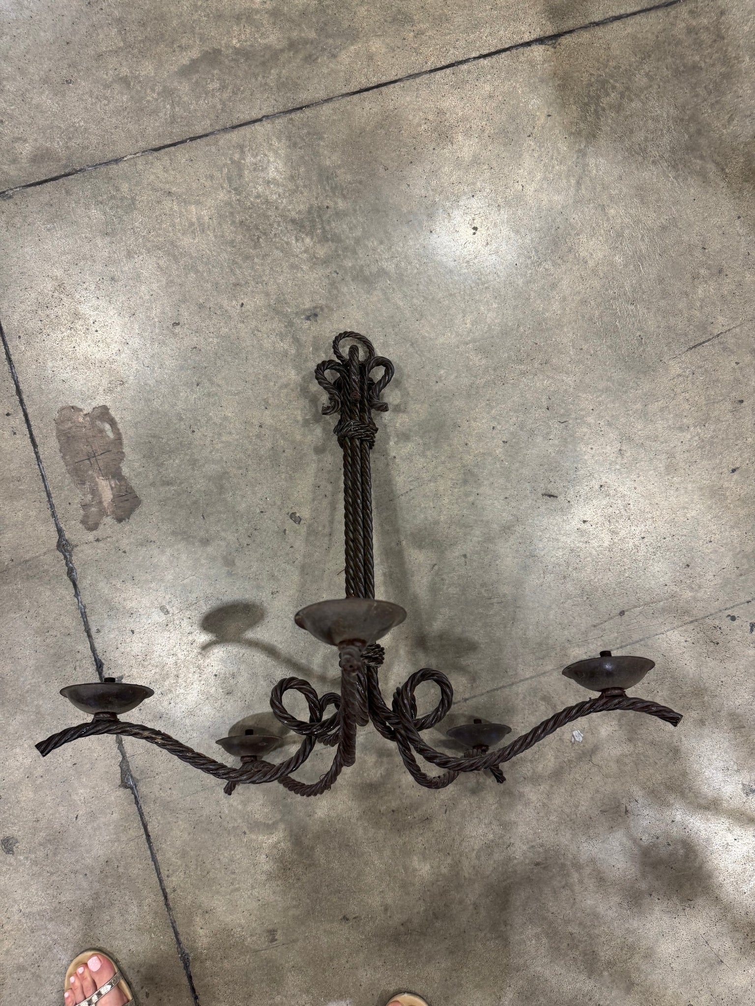 Italian Iron Chandelier