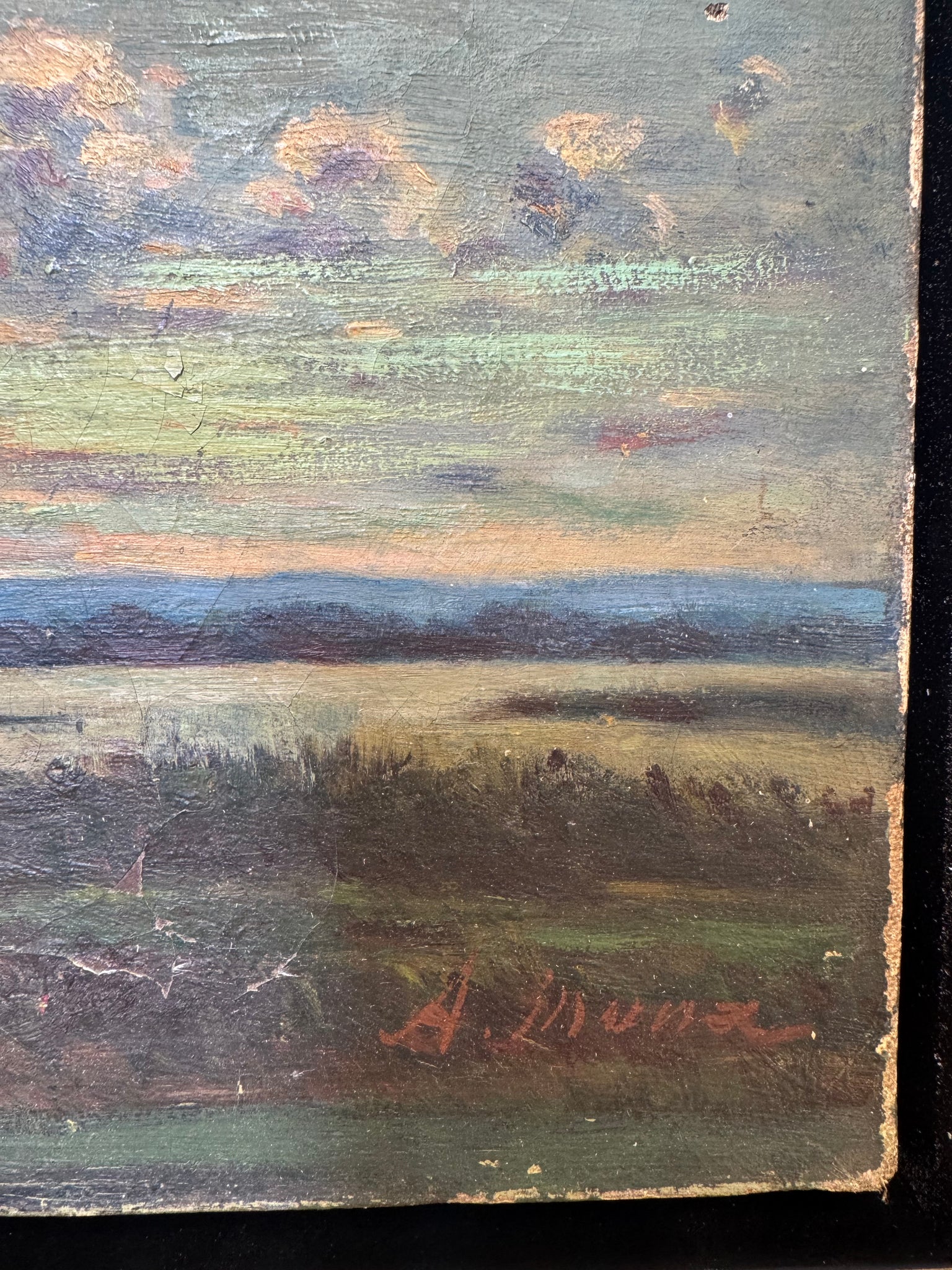French Oil on Canvas