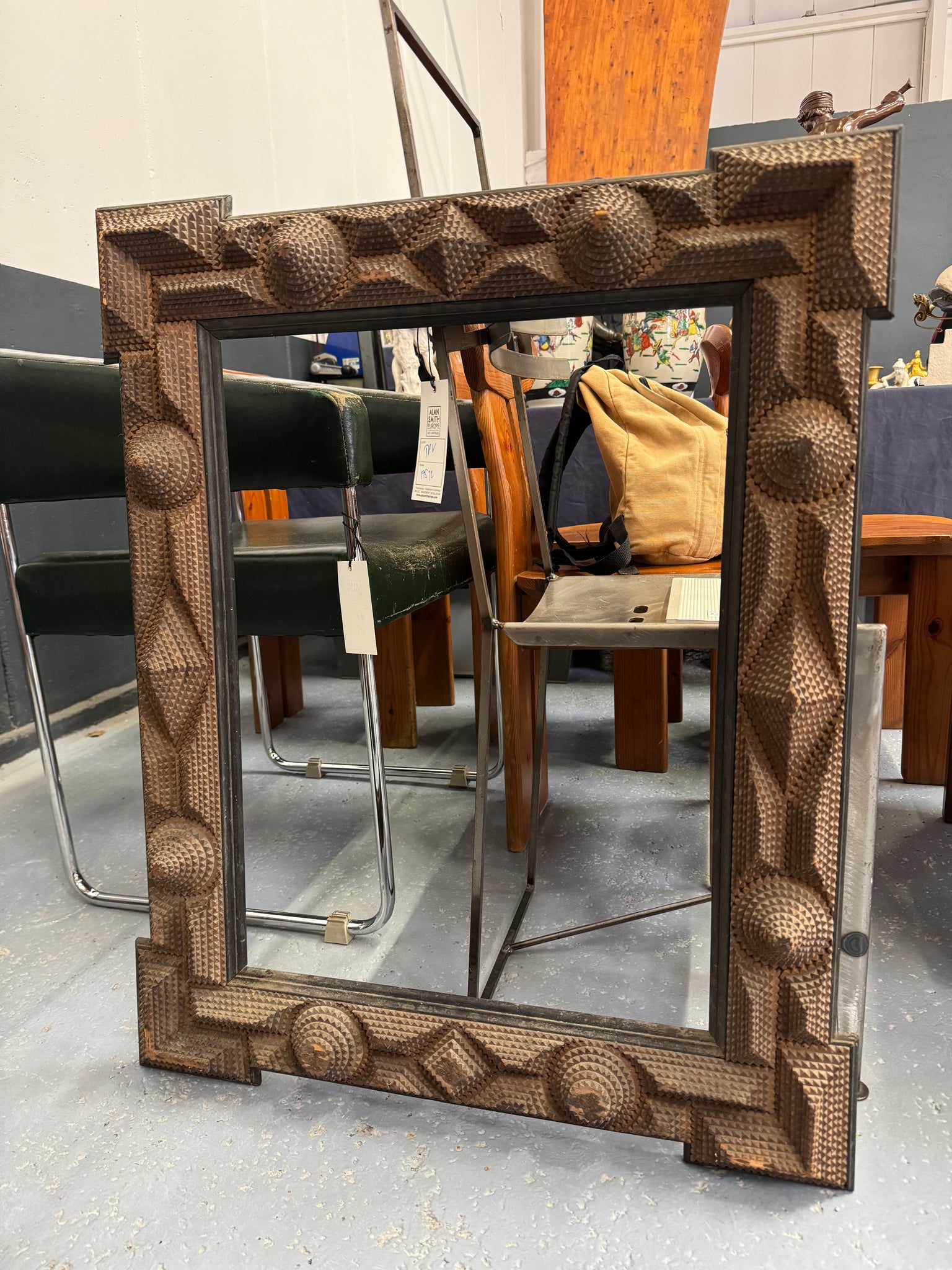 French Tramp Art Mirror – HeatherCookAntiques
