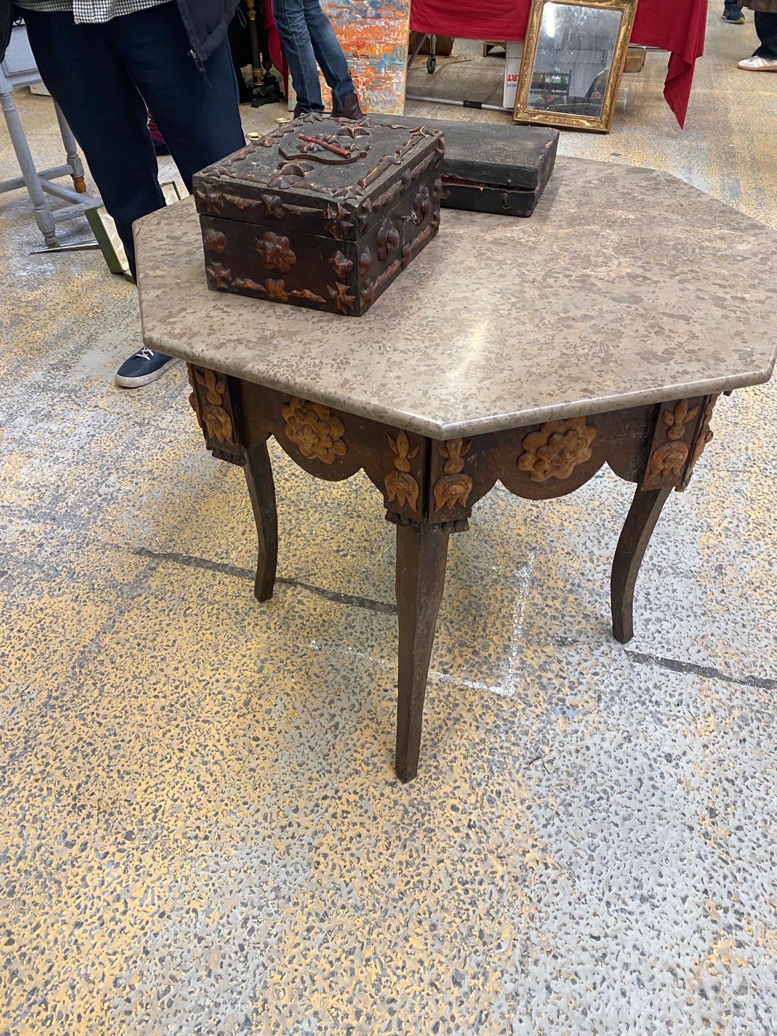 French Tramp Art Table