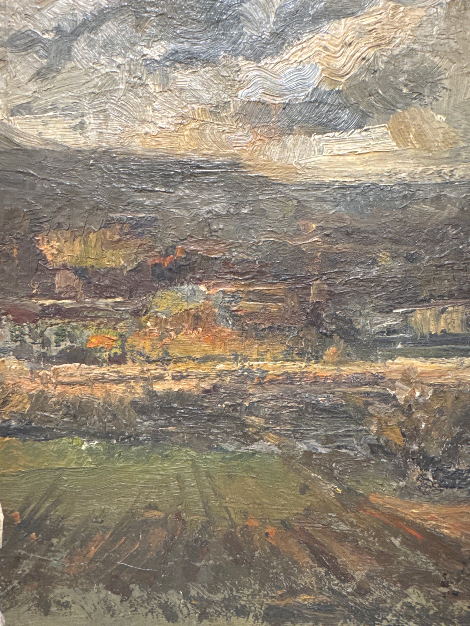 French Framed Oil on Board