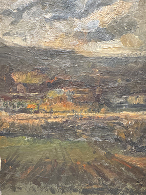 French Framed Oil on Board