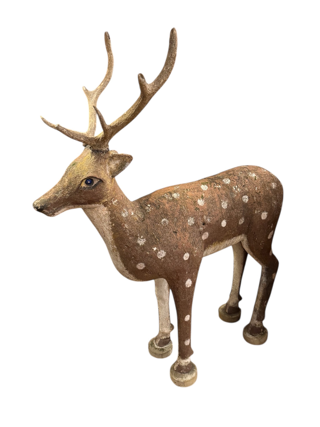 French Vintage Concrete Deer