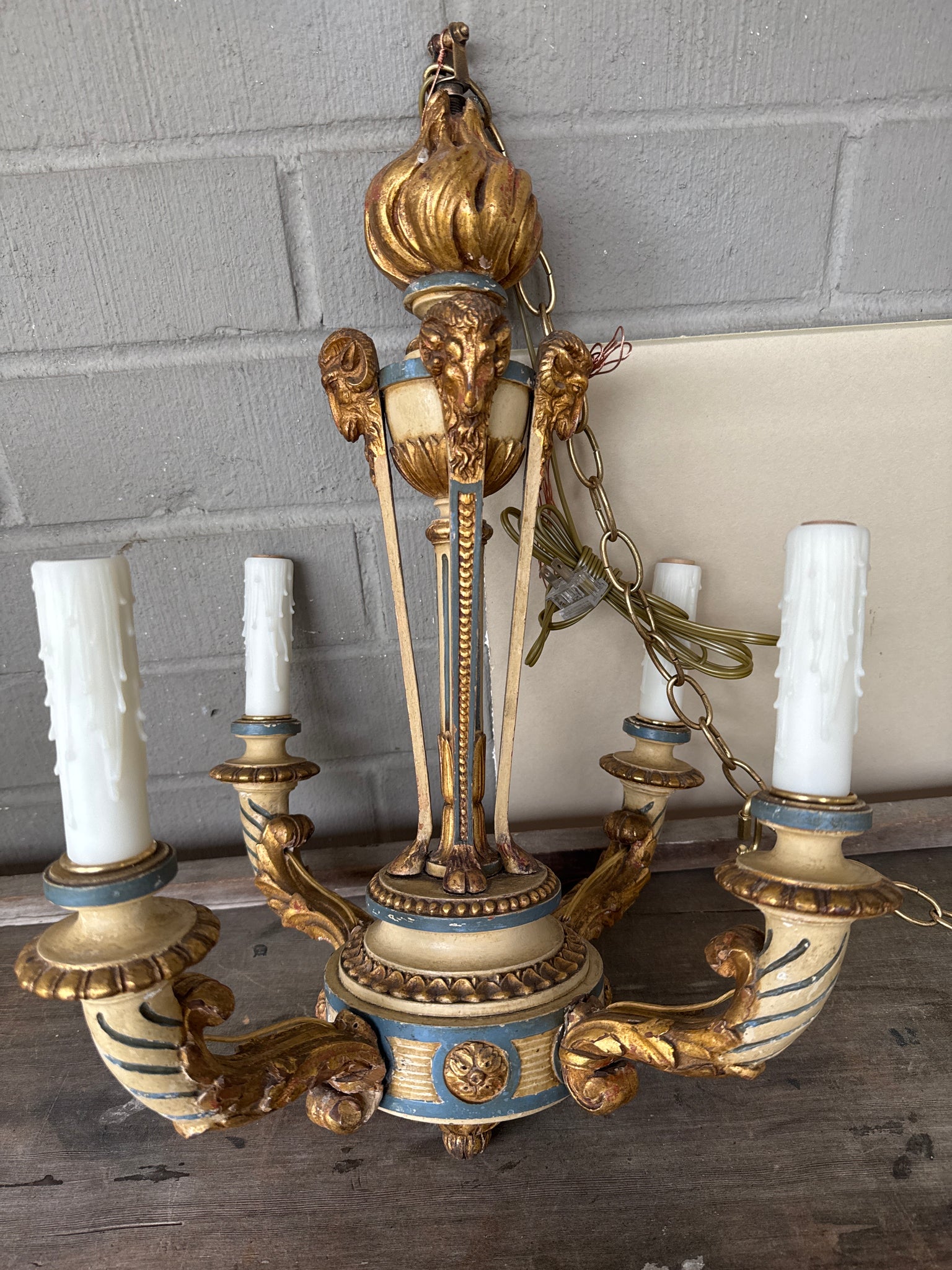 French Carved Chandelier