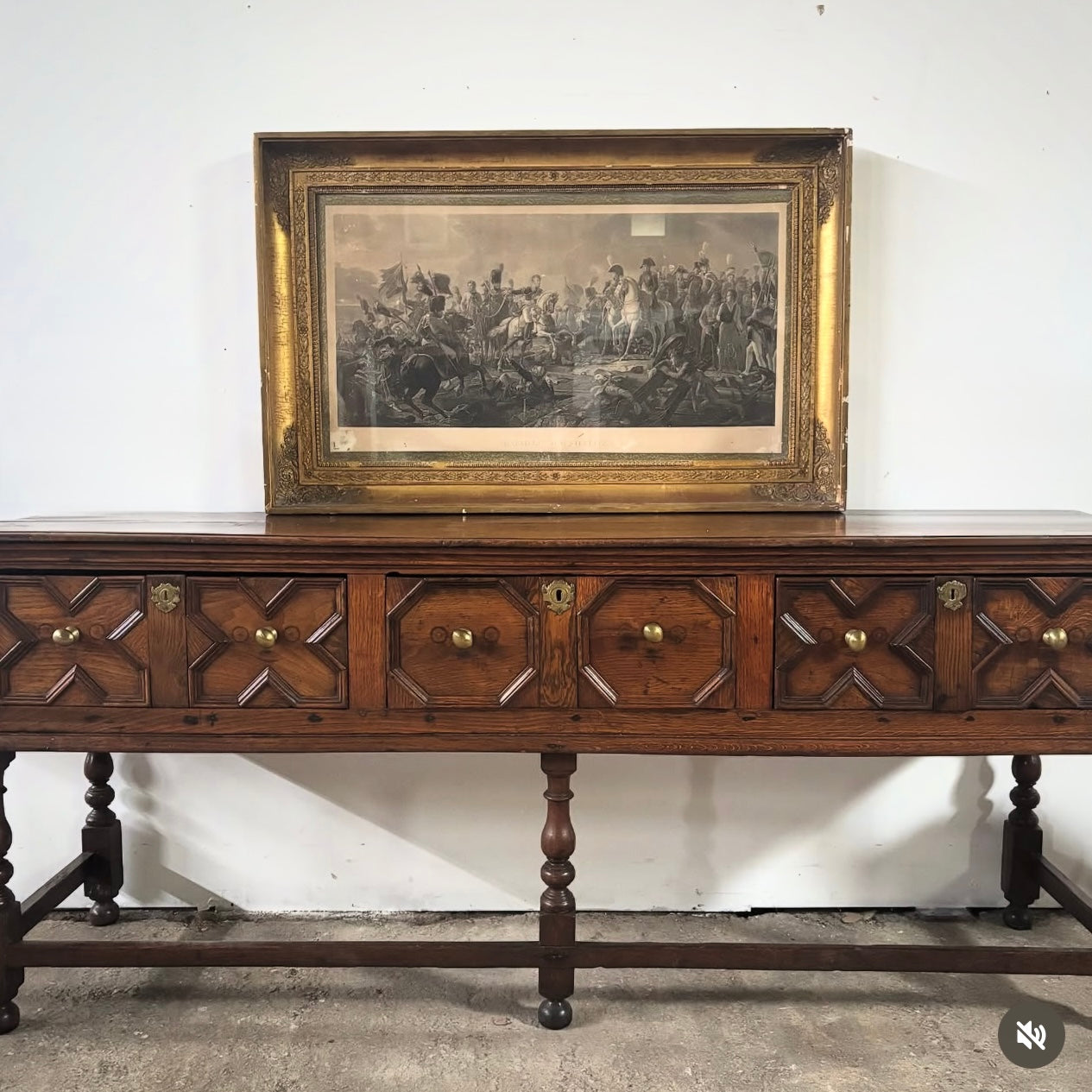 English Oak Dresser Base