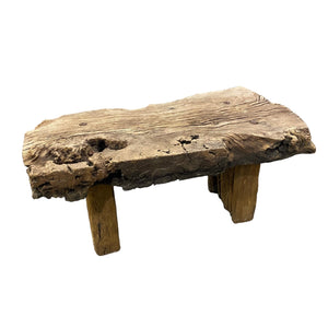 French Rustic Live Edge Coffee Table