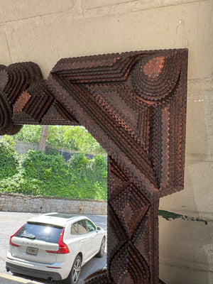 Tramp Art Mirror
