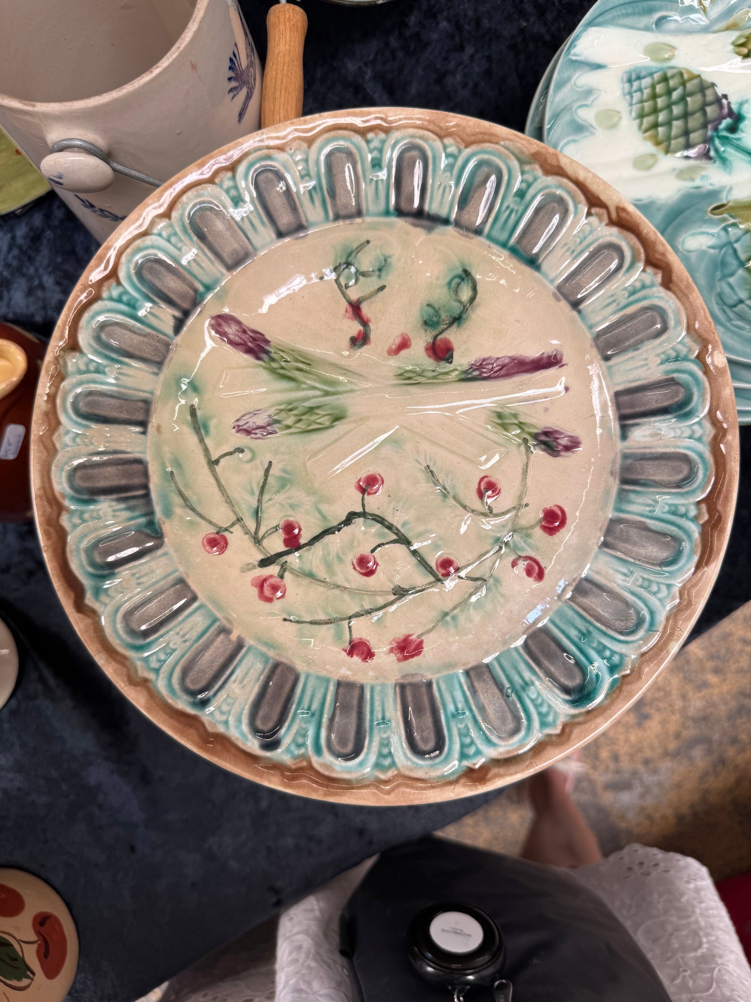 French Majolica Plate (have 11)