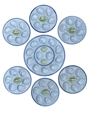 French Oyster Plates and Platter