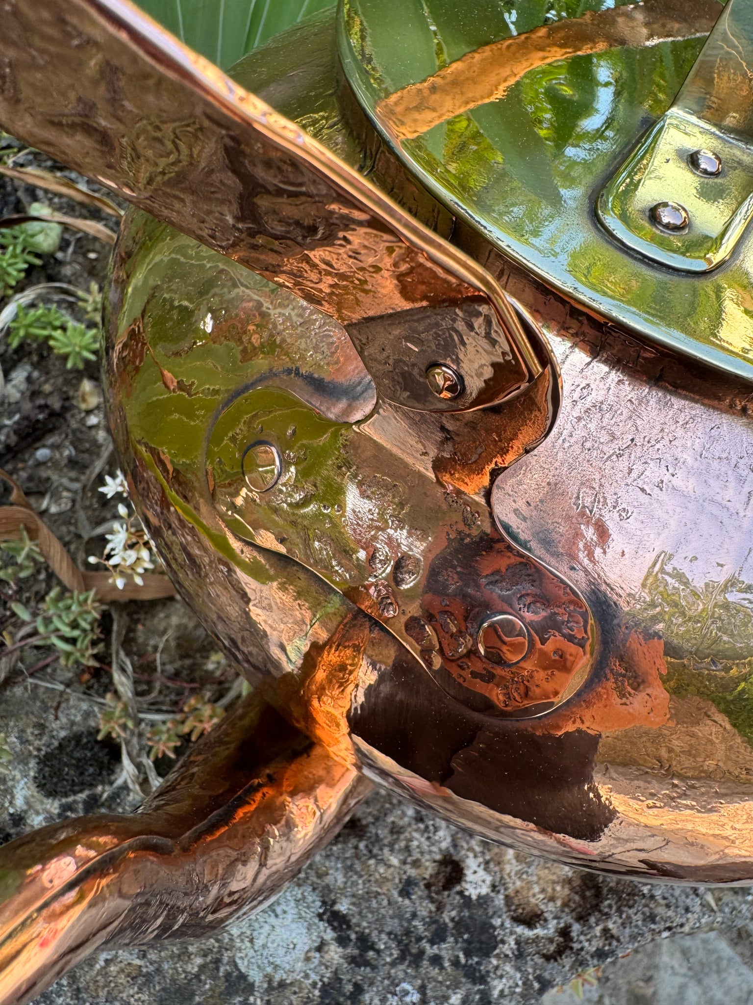 French Copper Teapot