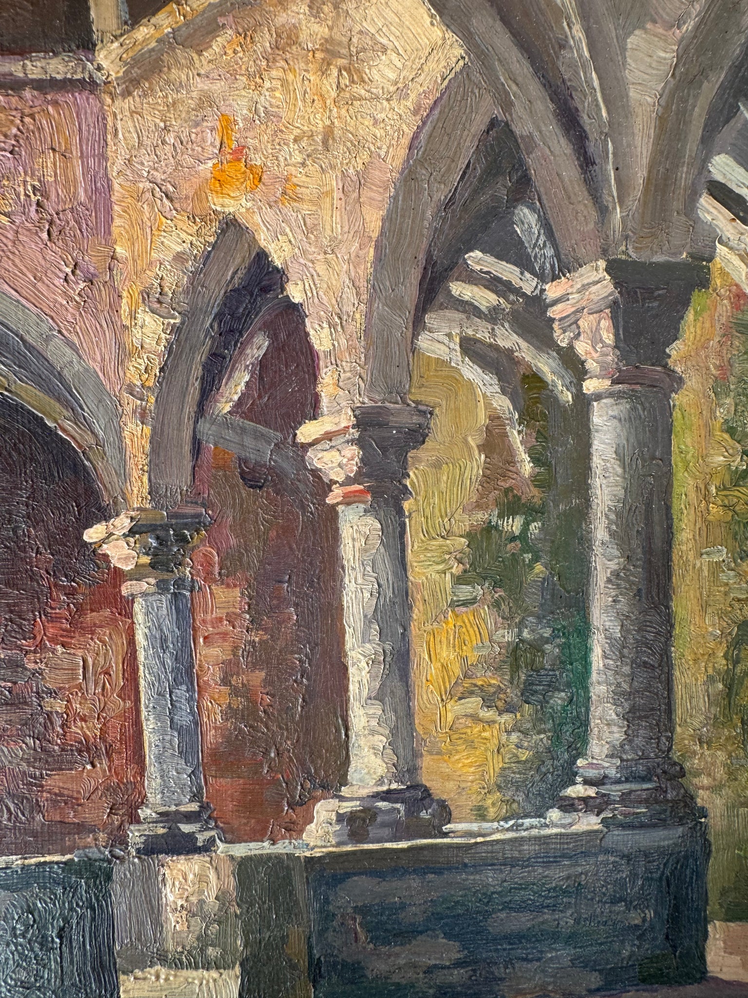 French Painting of Monestery