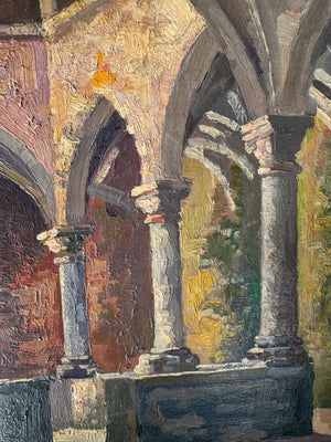 French Painting of Monestery