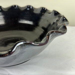 Black French Pottery Bowl