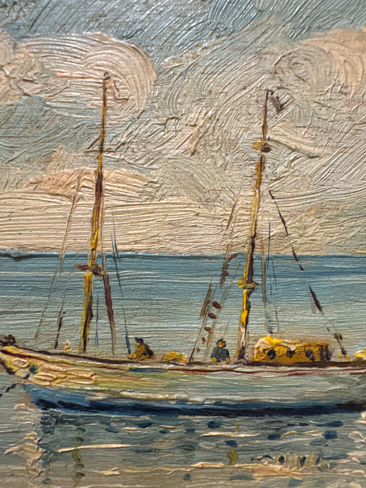 Small French Oil on Panel