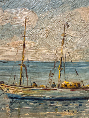 Small French Oil on Panel