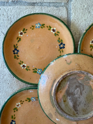 French Terracotta Plates, S/5