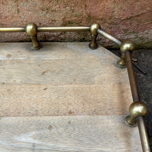 French Tray with Brass Gallery